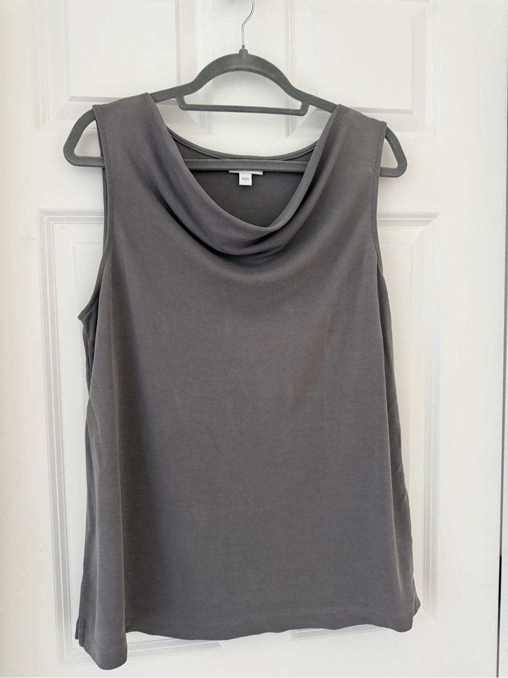 J. Jill Sleeveless Cowl Neck Tank Top - Gray